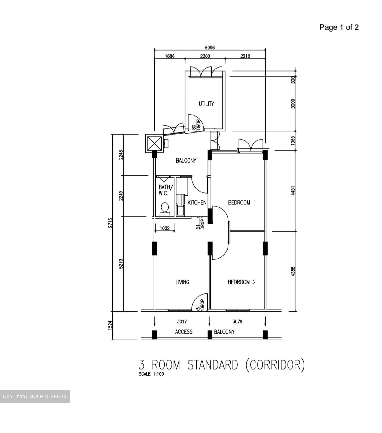Blk 26 Jalan Klinik (Bukit Merah), HDB 3 Rooms #460290611